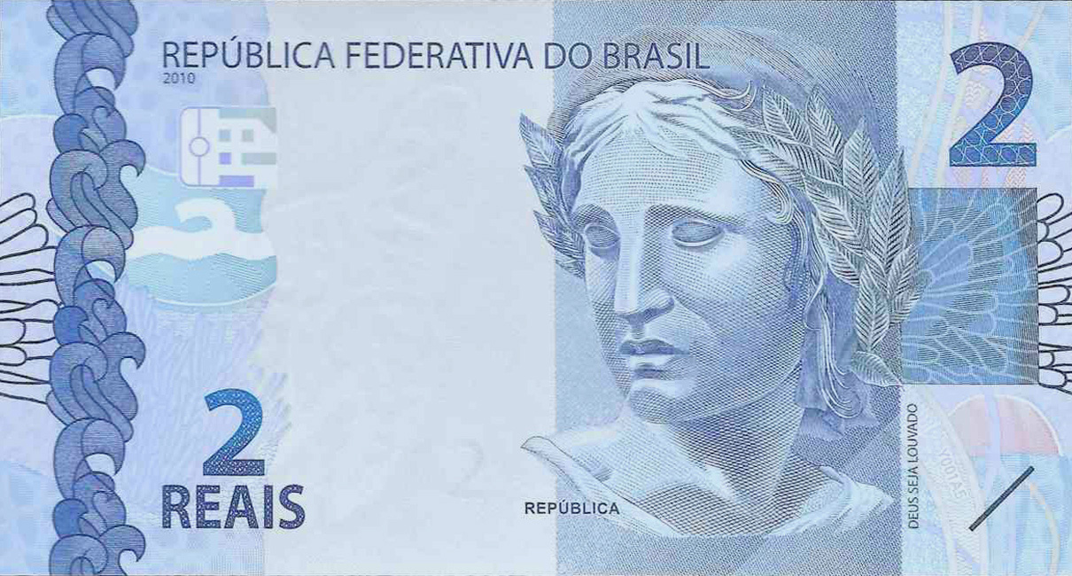 2 reais (2019-2023) - 2011-atual Reais, 2ª. família