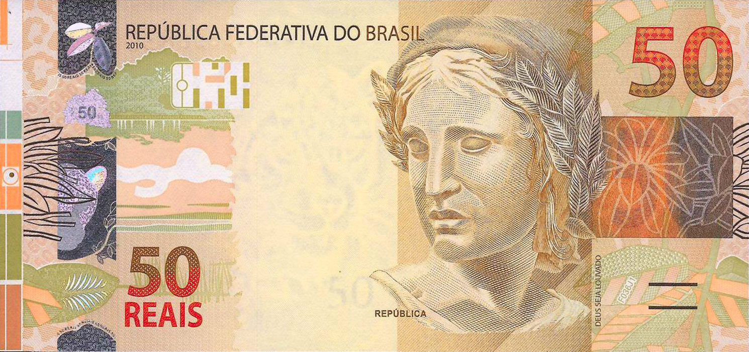 50 reais (2019-2023) - 2011-atual Reais, 2ª. família