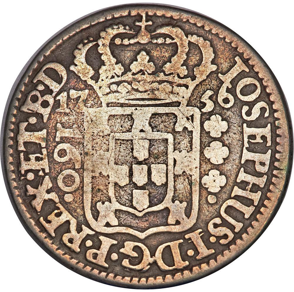 Anverso de moeda da série 1751-1777 Casa da Moeda da Bahia - Prata e Ouro