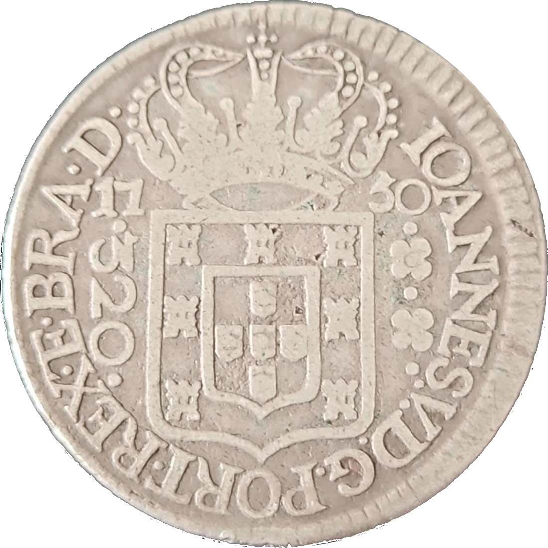 Anverso R 320-Variante com legenda BRA.D.