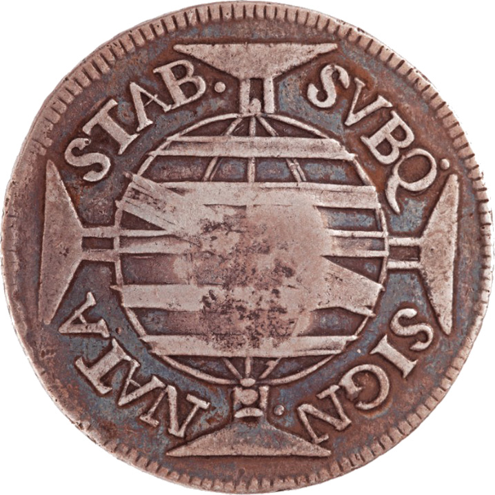 R 0$600 (1770-1774 Jotas, Casa da Moeda do Rio, 2º. tipo - Prata)